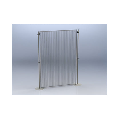Functional partitions, polycarbonate glass panel, HxW 1800 x 1200 mm, pack of 1.