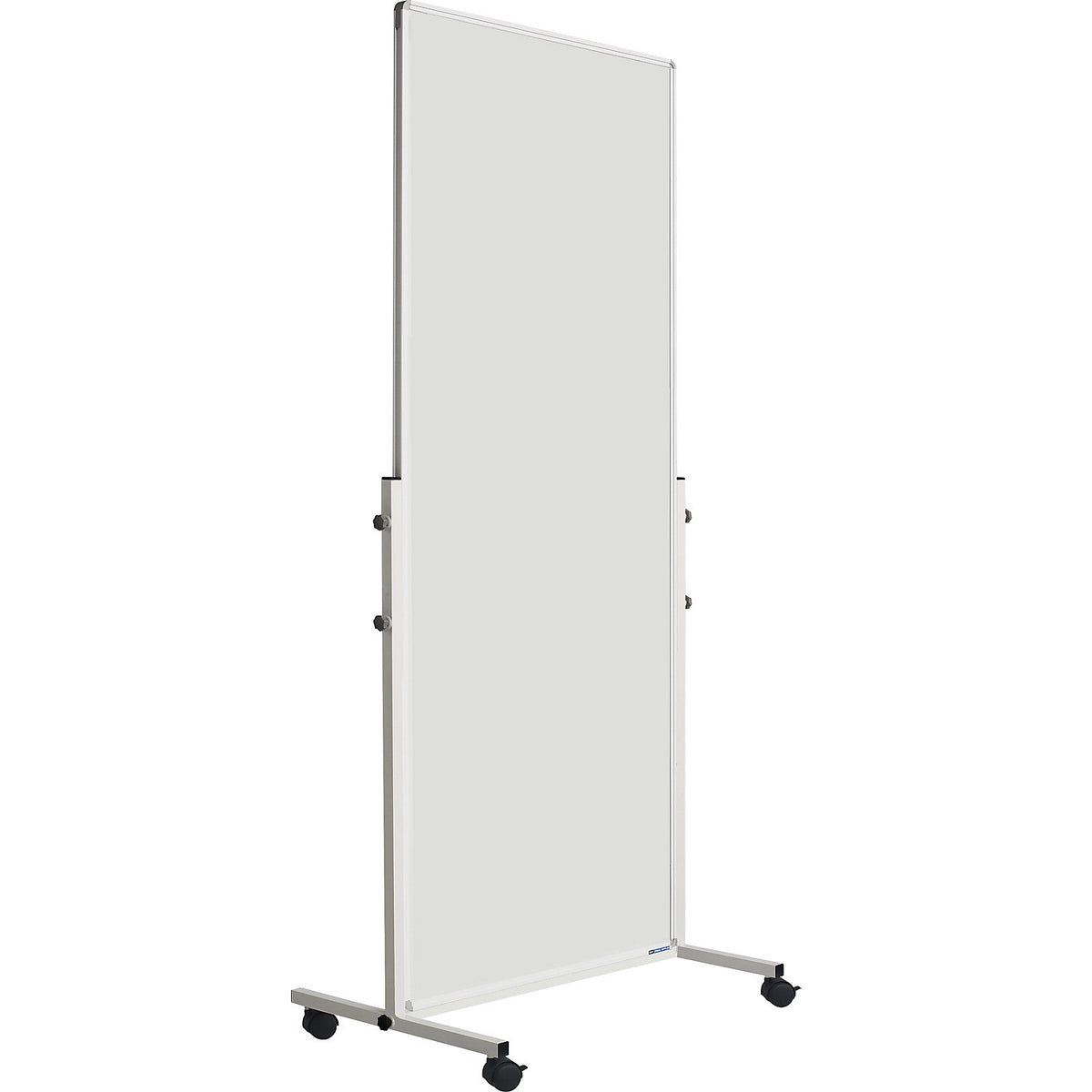 Whiteboard, mobile, sheet steel, painted, HxWxD 1900 x 815 x 505 mm.