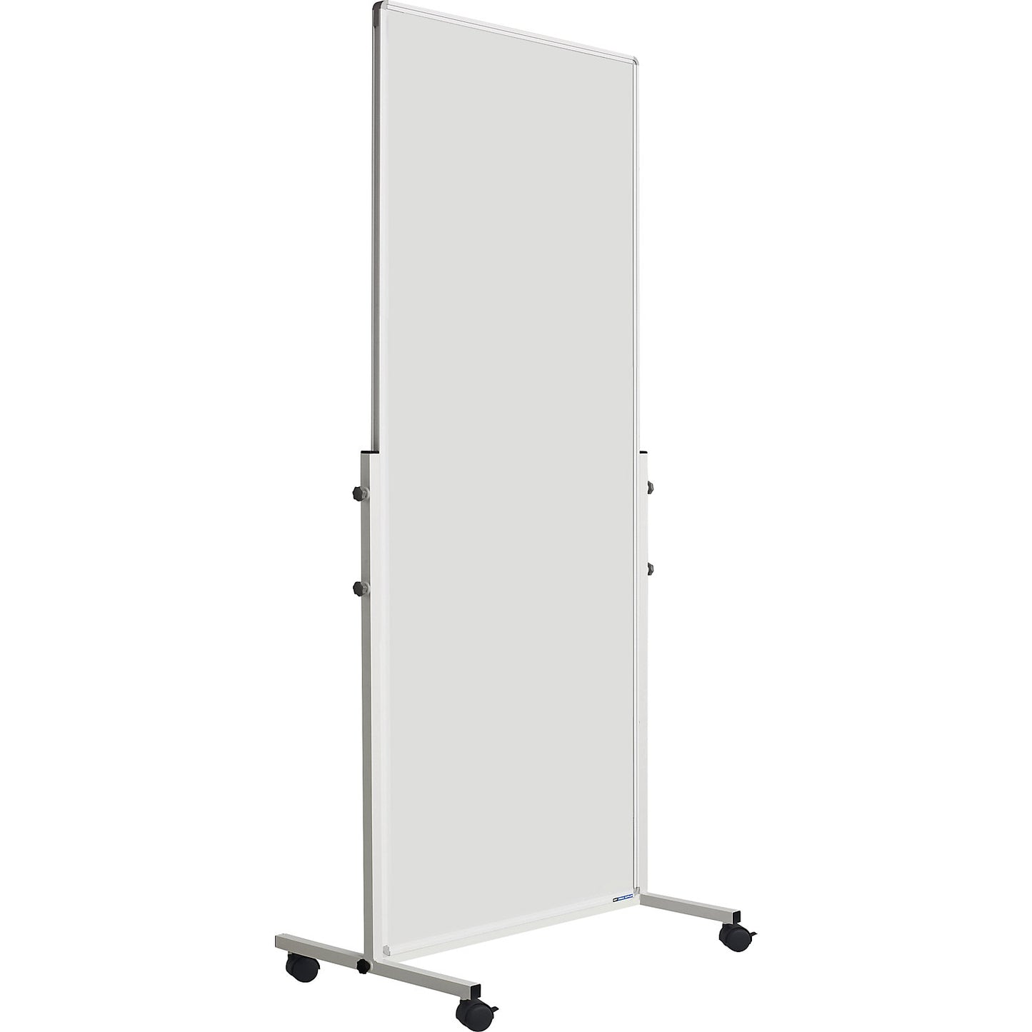 Whiteboard, mobile, sheet steel, enamel, HxWxD 1900 x 815 x 505 mm.