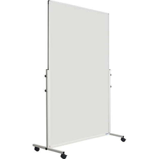 Whiteboard, mobile, sheet steel, painted, HxWxD 1900 x 1265 x 505 mm.
