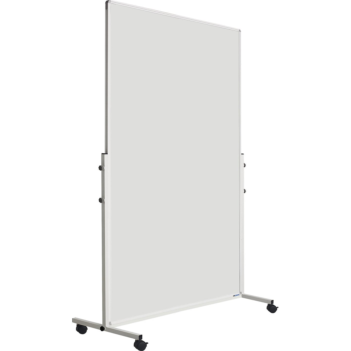 Whiteboard, mobile, sheet steel, enamel, HxWxD 1900 x 1265 x 505 mm.