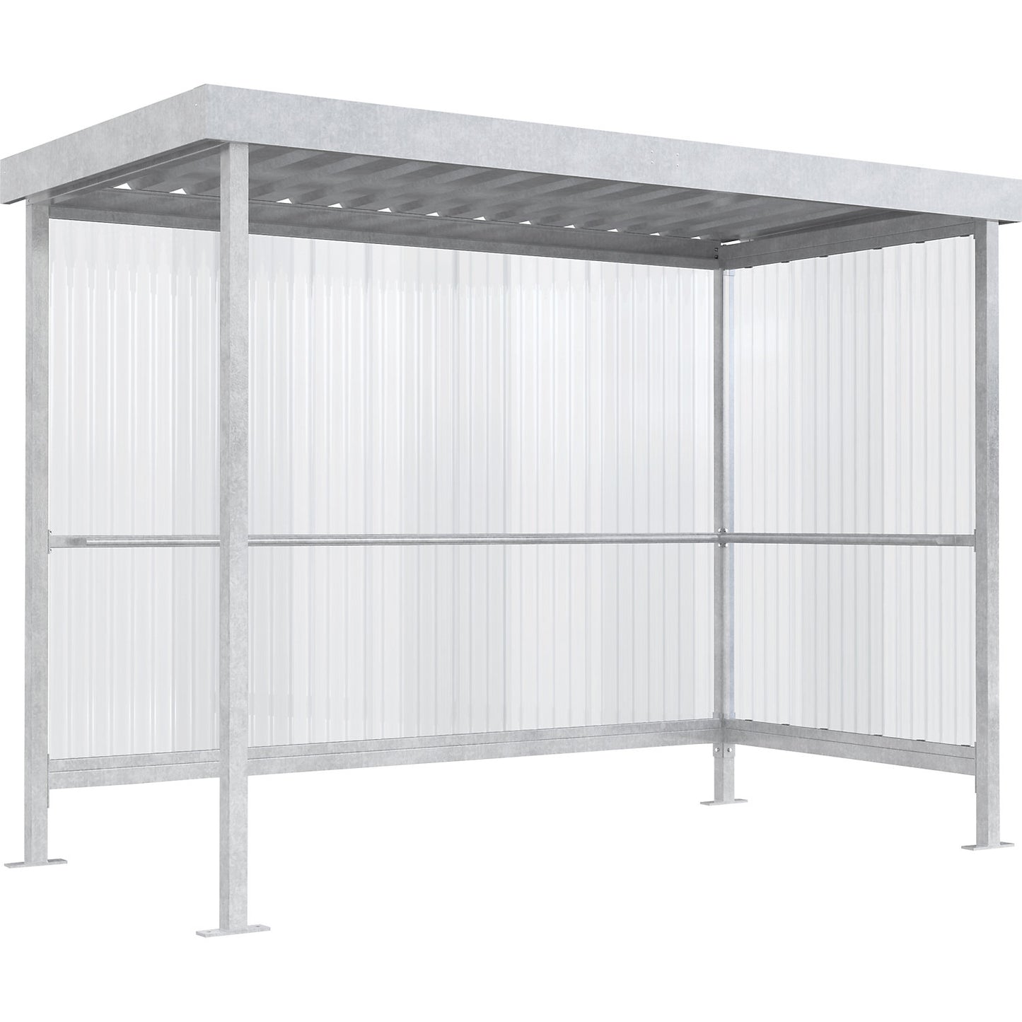 Canopy Jena Maxi, open on one side, WxD 2960 x 1580 mm, hot dip galvanised.