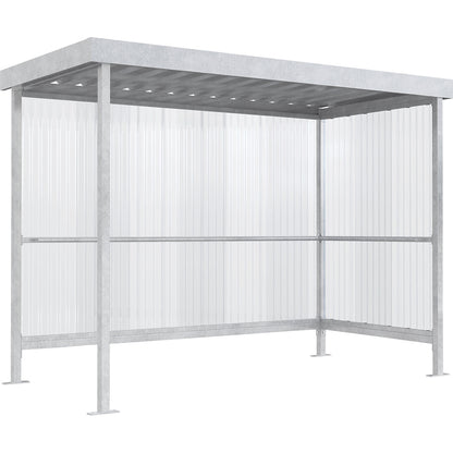 Canopy Jena Maxi, open on one side, WxD 2960 x 1580 mm, hot dip galvanised.