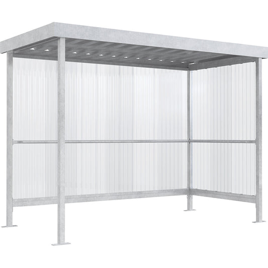 Canopy Jena Maxi, open on one side, WxD 2960 x 1580 mm, hot dip galvanised.