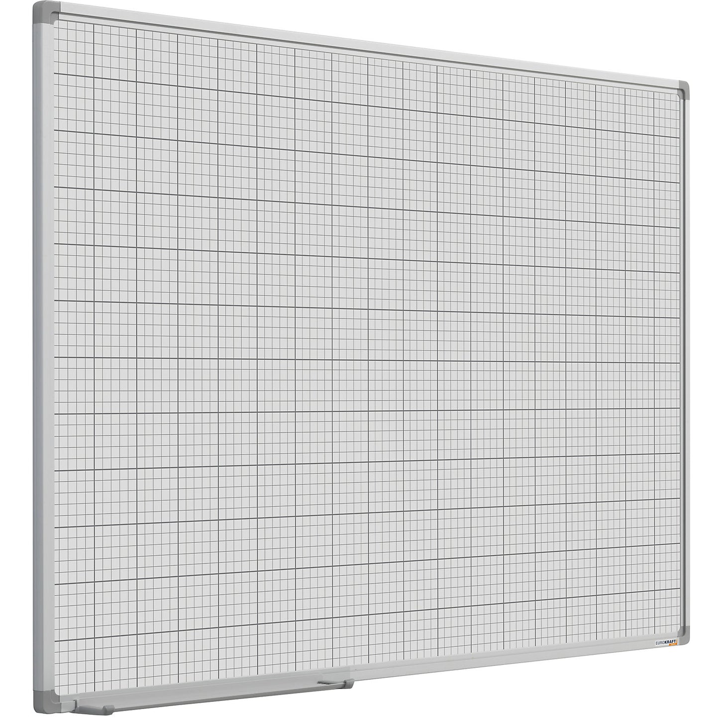 Grid board, painted white, WxH 900 x 600 mm, 10 x 10 / 50 x 50 mm grid.