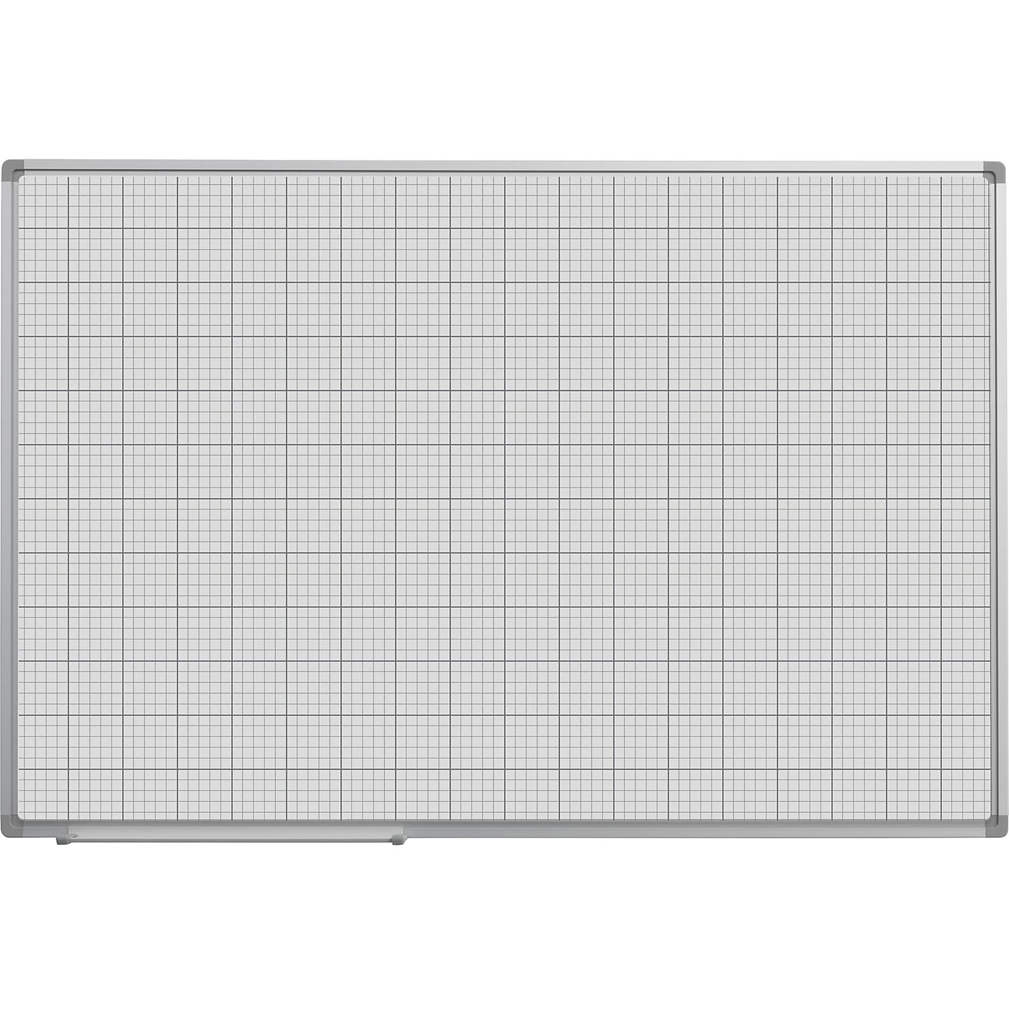 Grid board, painted white, WxH 900 x 600 mm, 10 x 10 / 50 x 50 mm grid.