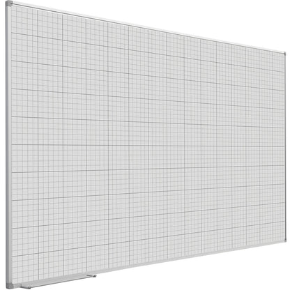 Grid board, painted white, WxH 1500 x 1000 mm, 20 x 20 / 100 x 100 mm grid.