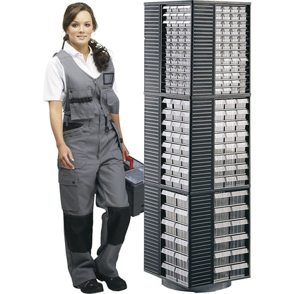 12-550 revolving stand, HxWxD 1730 x 500 x 500 mm, can be fitted out as required.