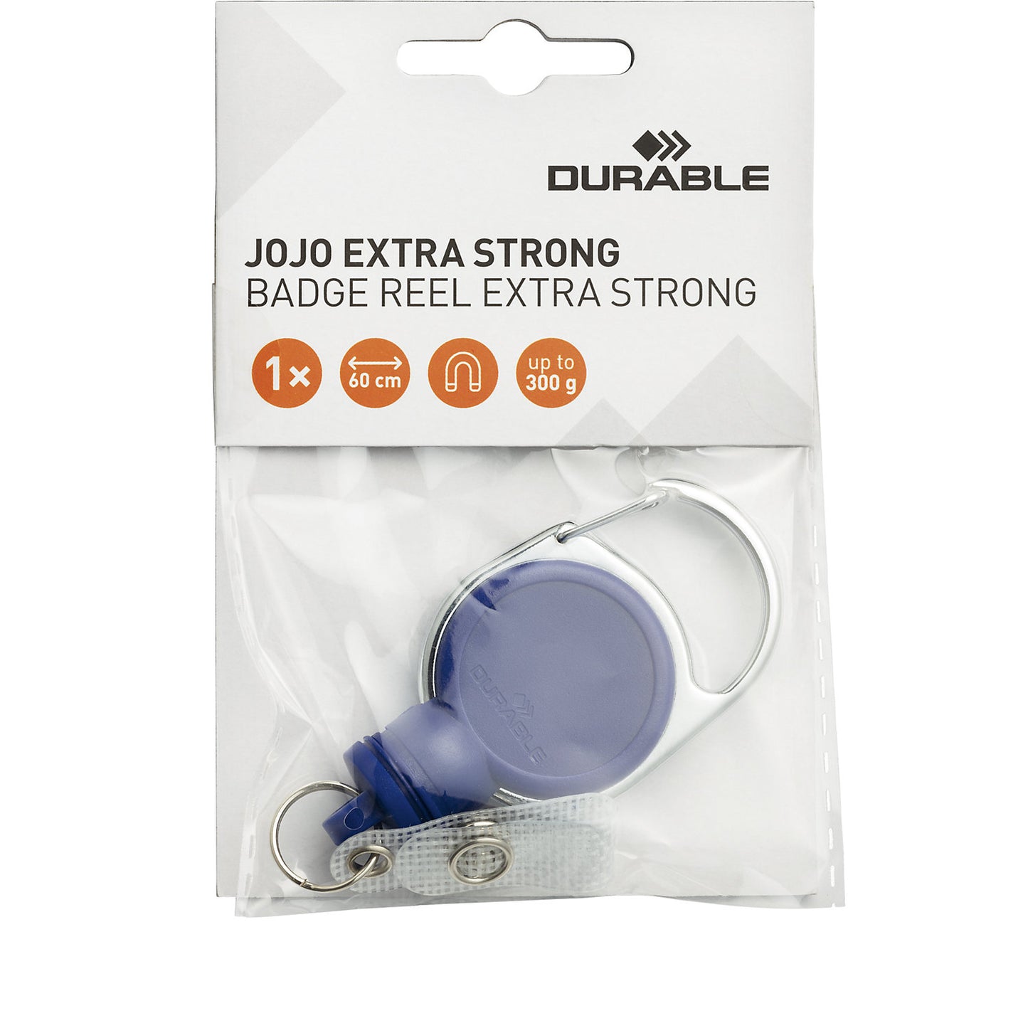 YOYO EXTRA STRONG ID badge holder, with snap fastener, pack of 10, dark blue.