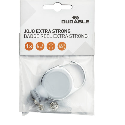 YOYO EXTRA STRONG ID badge holder, with snap fastener, pack of 10, grey.
