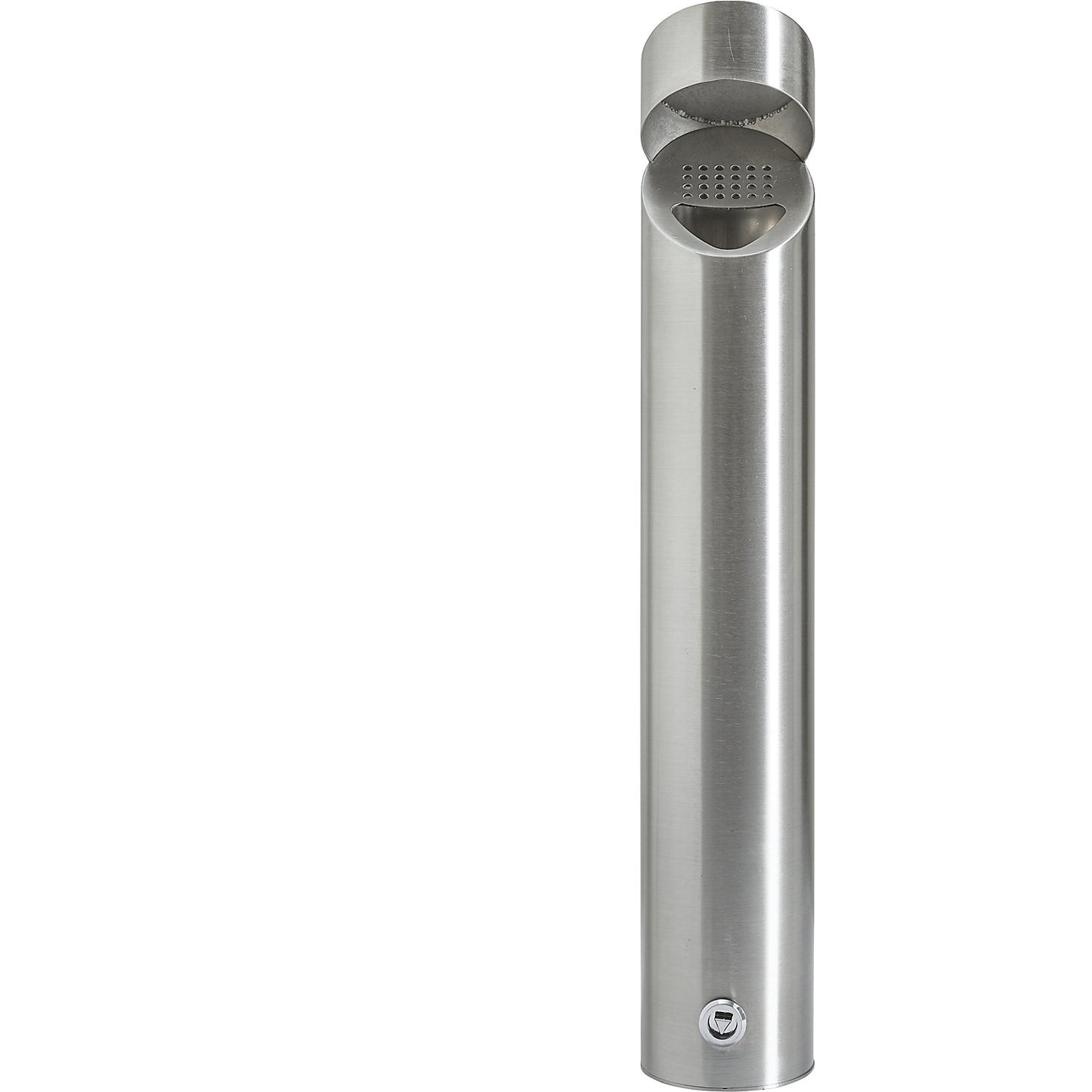 Wall ashtray, stainless steel, capacity 2 l, with hood.