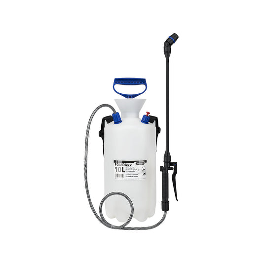 Industrial pressure sprayer, manual, capacity 10 l, strap LxWxH 220 x 220 x 570 mm.