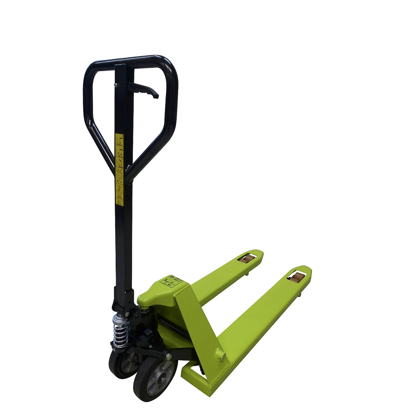GS 25 pallet truck, solid rubber steering wheels / PU fork rollers, fork length 1150 mm, tandem fork rollers.