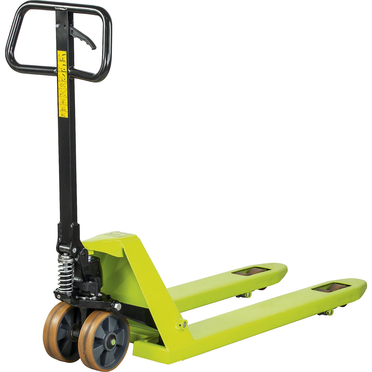 EVO pallet truck, polyurethane steering wheels with aluminium core, fork length 800 mm, tandem fork rollers.