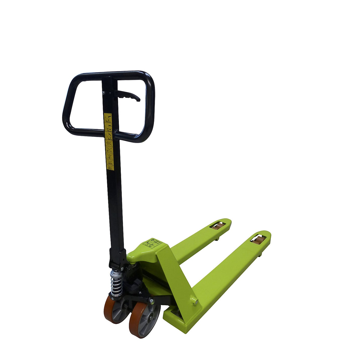 EVO pallet truck, polyurethane steering wheels with aluminium core, fork length 950 mm, tandem fork rollers.