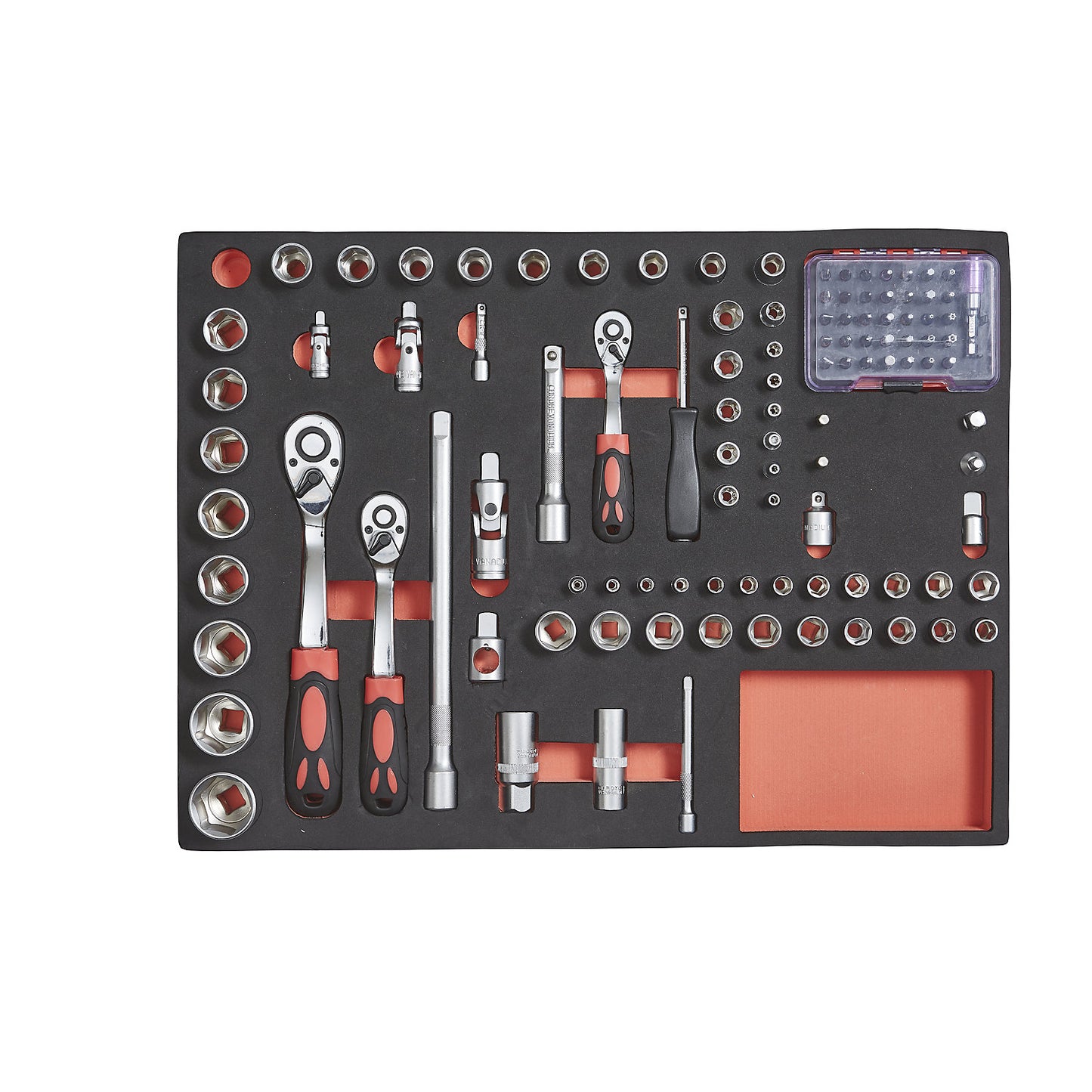 Tool shadow board, box spanner, for WxD 490 x 340 mm.