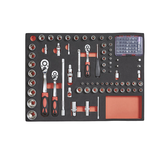 Tool shadow board, box spanner, for WxD 490 x 340 mm.