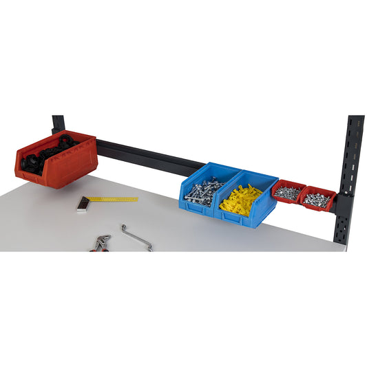 Bin suspension rail, for WT worktable system, for table width 1800 mm.