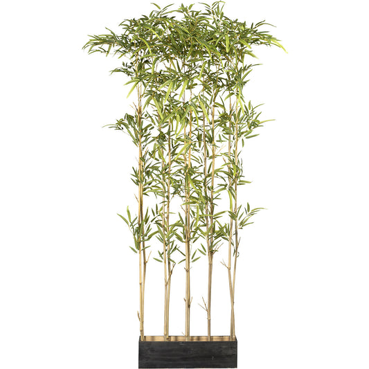 Bamboo partition, in a wooden box, UV resistant, height 1600 mm.