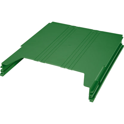 BIG wall-mounted sorting system, for format A4, filling height 34 mm, green storage compartment.