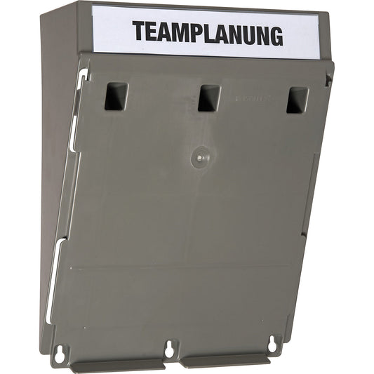 BIG wall-mounted sorting system, for format A4, filling height 34 mm, grey standard module.