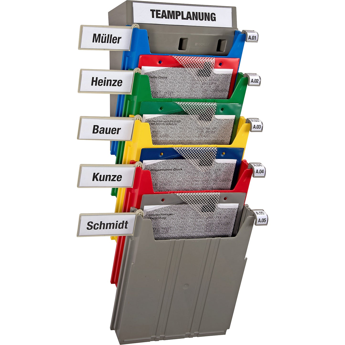 Labelling clip for FLAT/BIG wall-mounted sorting system, small, LxWxH 28 x 20 x 28 mm, pack of 5.