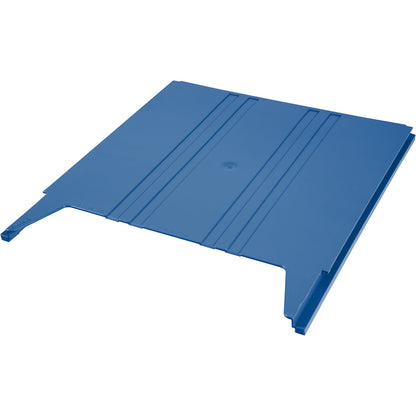 FLAT wall-mounted sorting system, for format A4, filling height 9 mm, blue storage compartment.