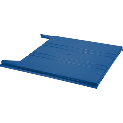 FLAT wall-mounted sorting system, for format A4, filling height 9 mm, blue storage compartment.