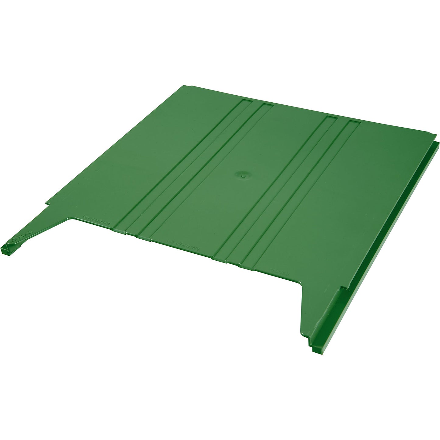 FLAT wall-mounted sorting system, for format A4, filling height 9 mm, green storage compartment.