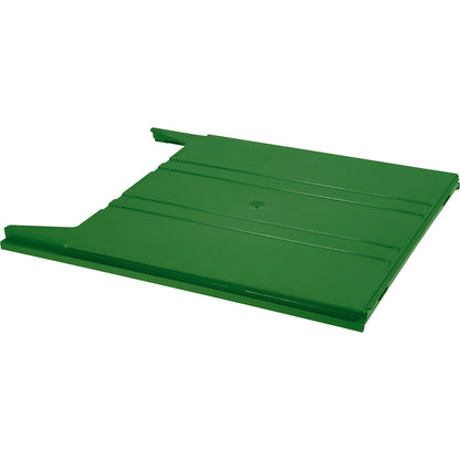 FLAT wall-mounted sorting system, for format A4, filling height 9 mm, green storage compartment.