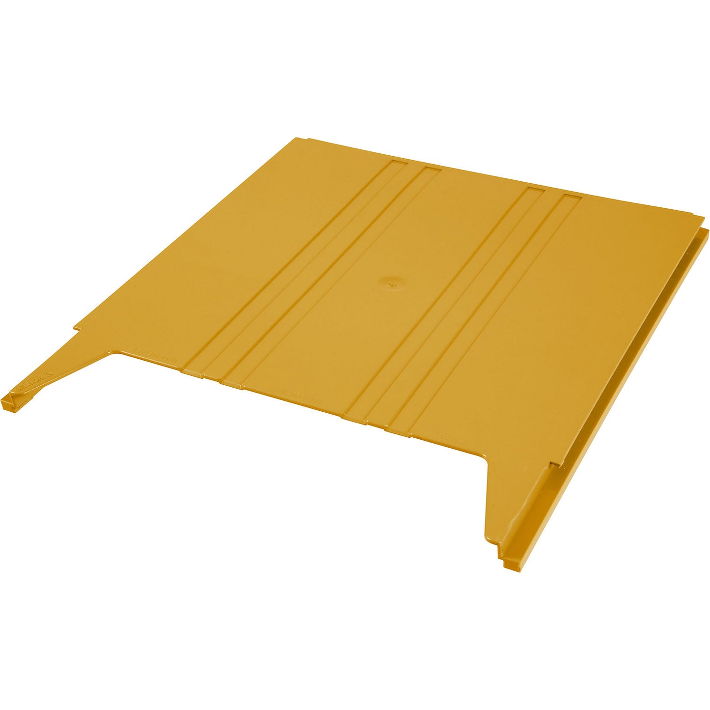 FLAT wall-mounted sorting system, for format A4, filling height 9 mm, yellow storage compartment.