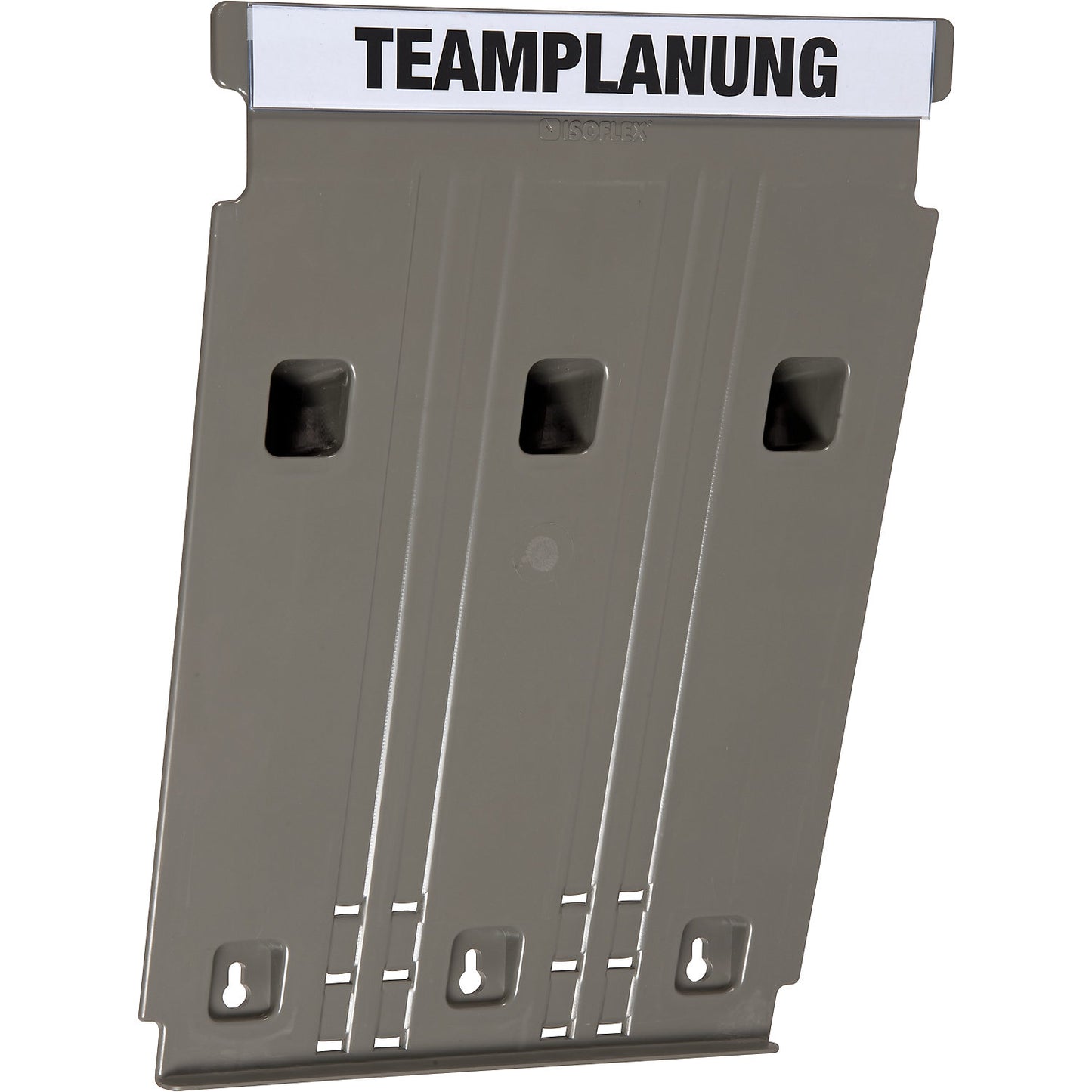 FLAT wall-mounted sorting system, for format A4, filling height 9 mm, grey standard module.