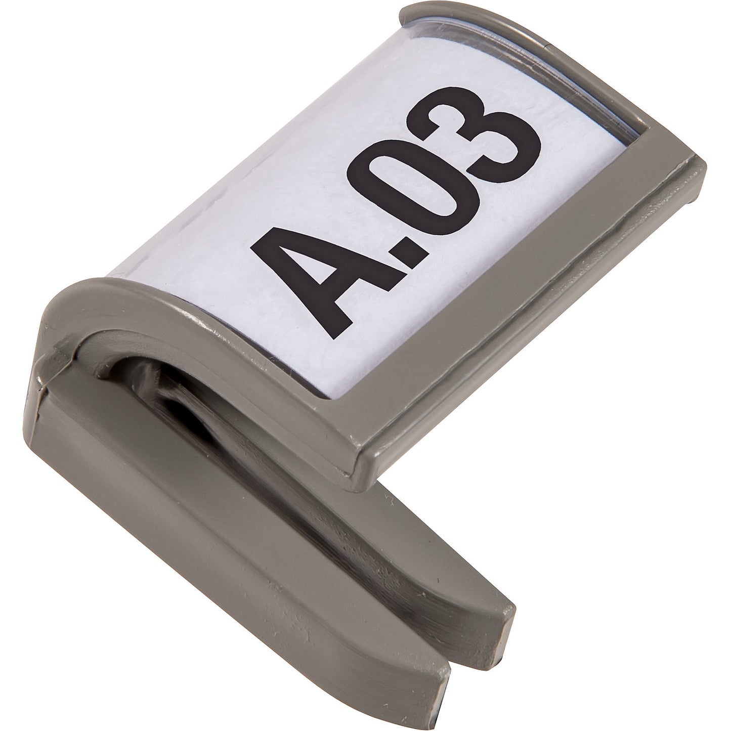 Labelling clip for FLAT/BIG wall-mounted sorting system, small, LxWxH 28 x 20 x 28 mm, pack of 5.