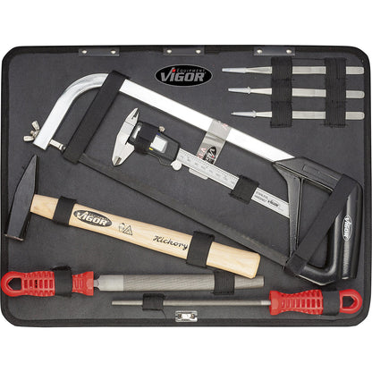 V2 tool case incl. tools, HxWxD 140 x 510 x 410 mm, 143 parts.