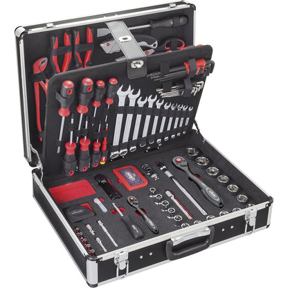 V2 tool case incl. tools, HxWxD 140 x 510 x 410 mm, 143 parts.