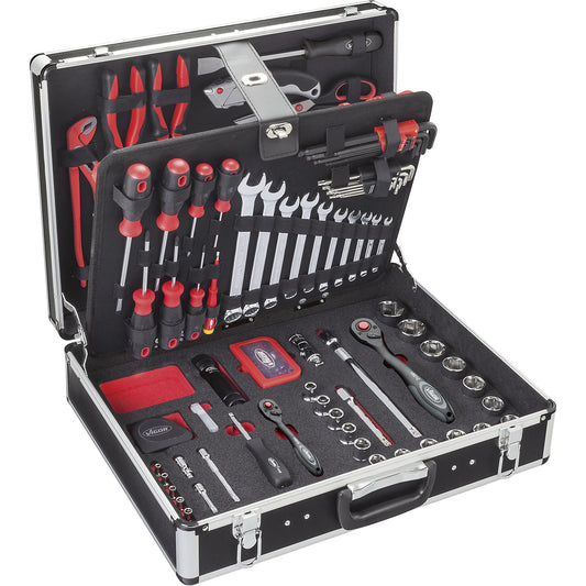 V2 tool case incl. tools, HxWxD 140 x 510 x 410 mm, 143 parts.