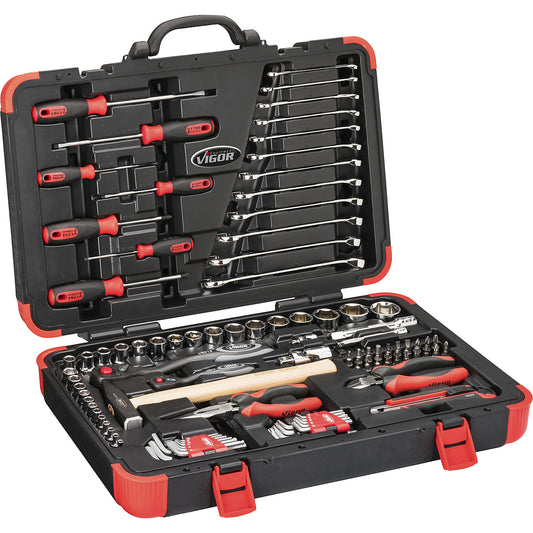 Tool case with 95 pieces, width 3 - 32 mm, 95 parts.