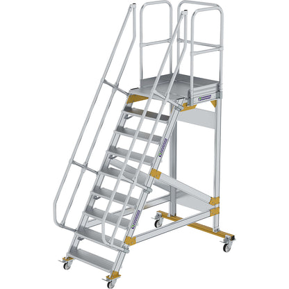 Mobile safety steps, slope 60°, 9 steps.