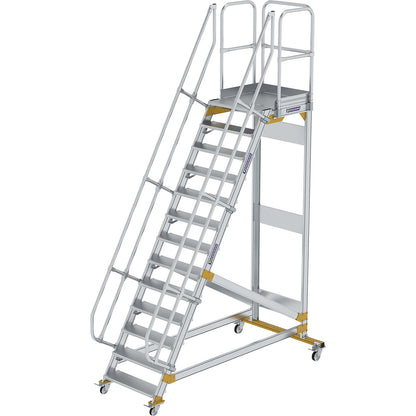 Mobile safety steps, slope 60°, 13 steps.