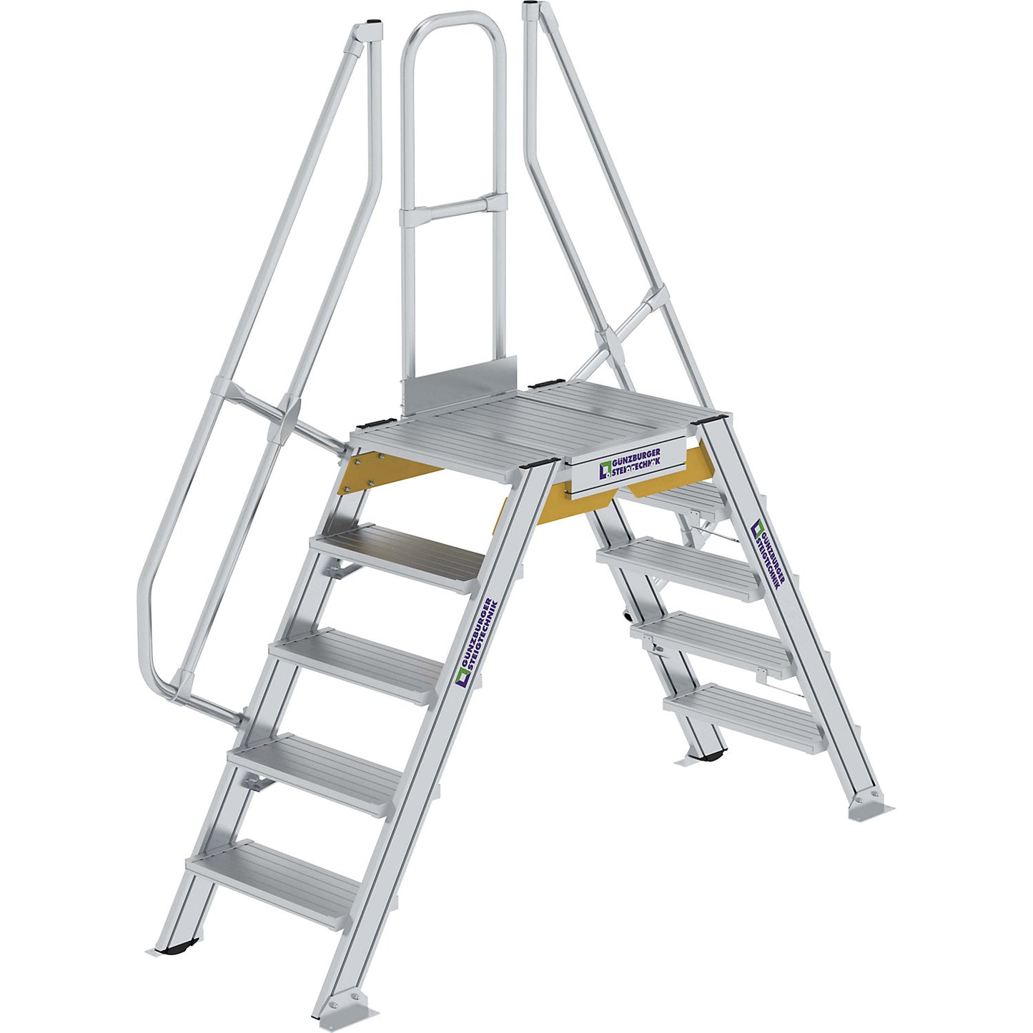 Crossover platform, total max. load 300 kg, 5 steps, platform 800 x 600 mm.