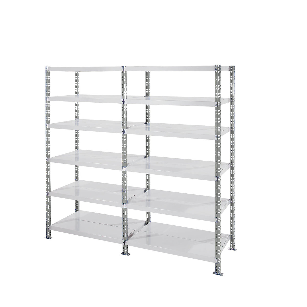 Universal boltless shelving unit, sheet steel shelves, HxWxD 1508 x 1050 x 400 mm, standard shelf unit.