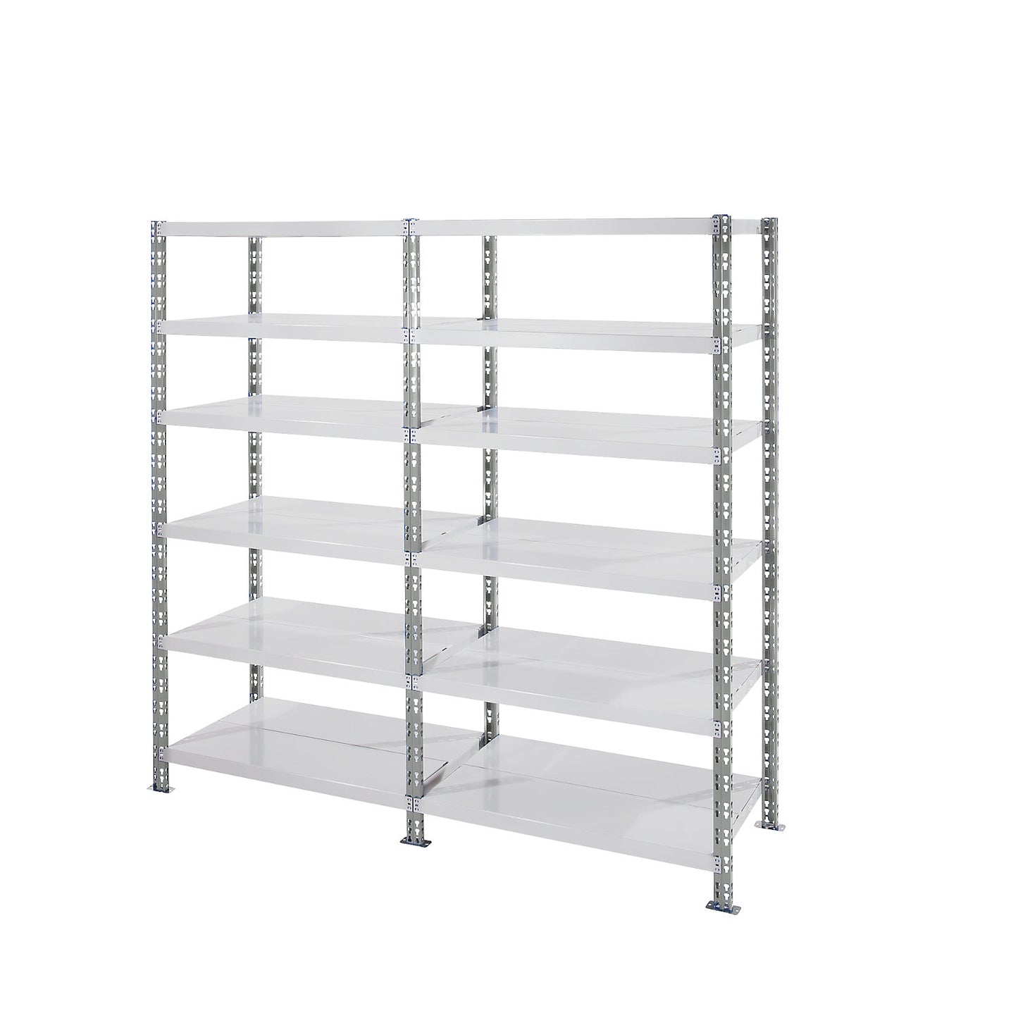 Universal boltless shelving unit, sheet steel shelves, HxWxD 1508 x 1050 x 400 mm, standard shelf unit.