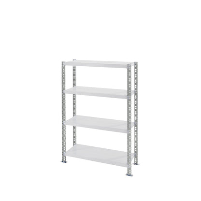 Universal boltless shelving unit, sheet steel shelves, HxWxD 1508 x 1050 x 500 mm, standard shelf unit.