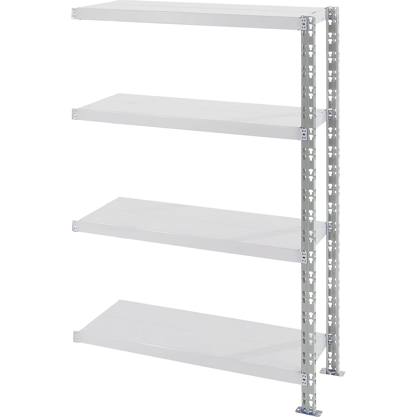 Universal boltless shelving unit, sheet steel shelves, HxWxD 1508 x 1025 x 400 mm, extension shelf unit.