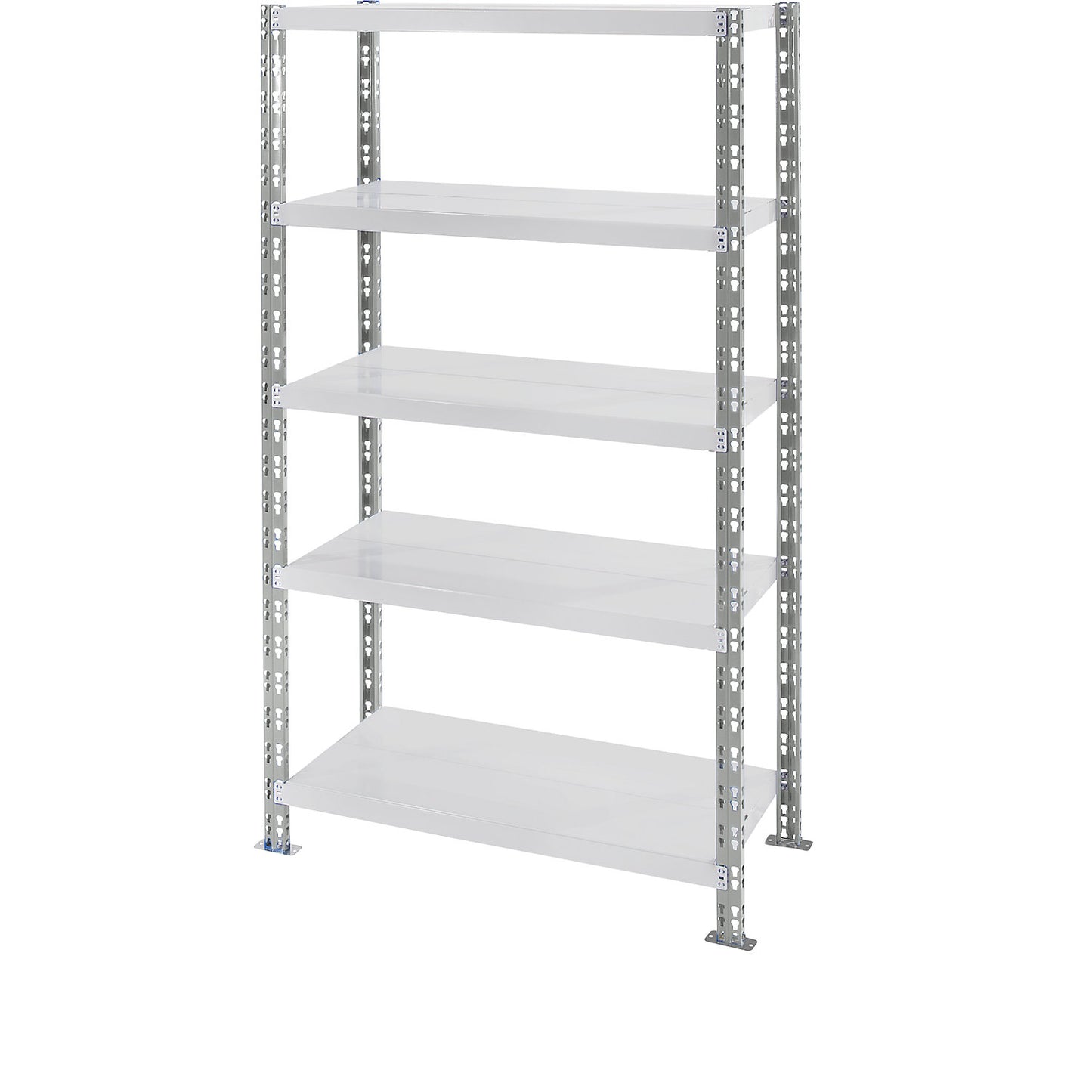 Universal boltless shelving unit, sheet steel shelves, HxWxD 1820 x 1050 x 600 mm, standard shelf unit.