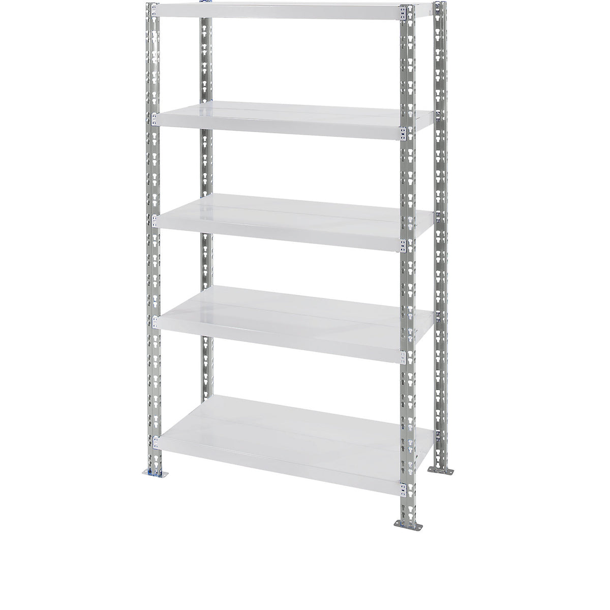 Universal boltless shelving unit, sheet steel shelves, HxWxD 1820 x 1050 x 600 mm, standard shelf unit.