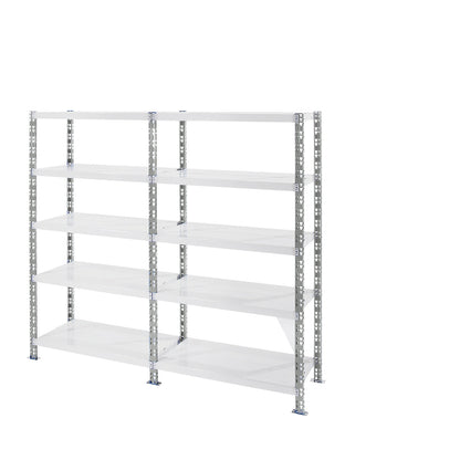 Universal boltless shelving unit, sheet steel shelves, HxWxD 1820 x 1050 x 600 mm, standard shelf unit.
