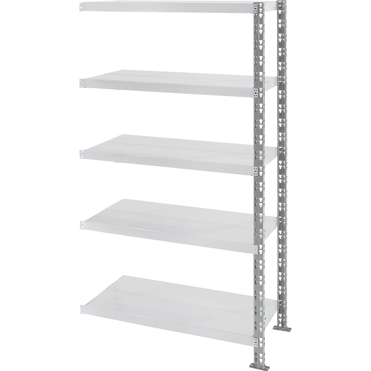 Universal boltless shelving unit, sheet steel shelves, HxWxD 1820 x 1025 x 400 mm, extension shelf unit.