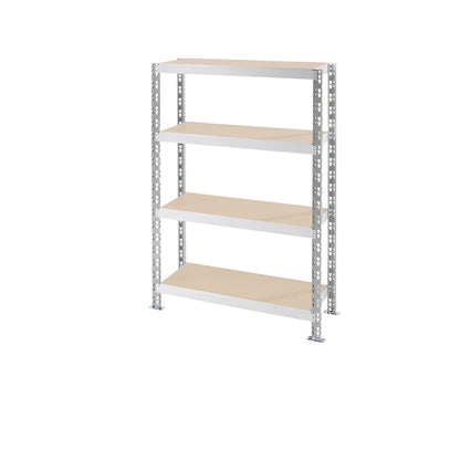 Universal boltless shelving unit, chipboard shelves, HxWxD 1508 x 1050 x 500 mm, standard shelf unit.
