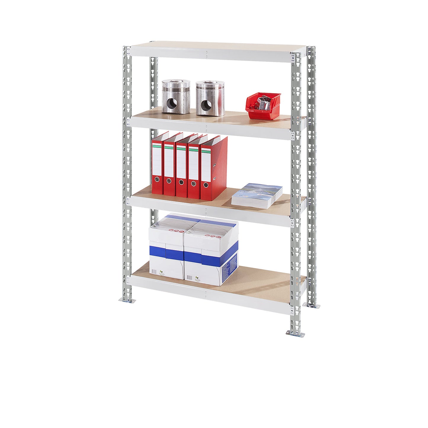 Universal boltless shelving unit, chipboard shelves, HxWxD 1820 x 1025 x 400 mm, extension shelf unit.